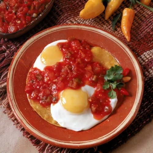 Red Chile Huevos Rancheros