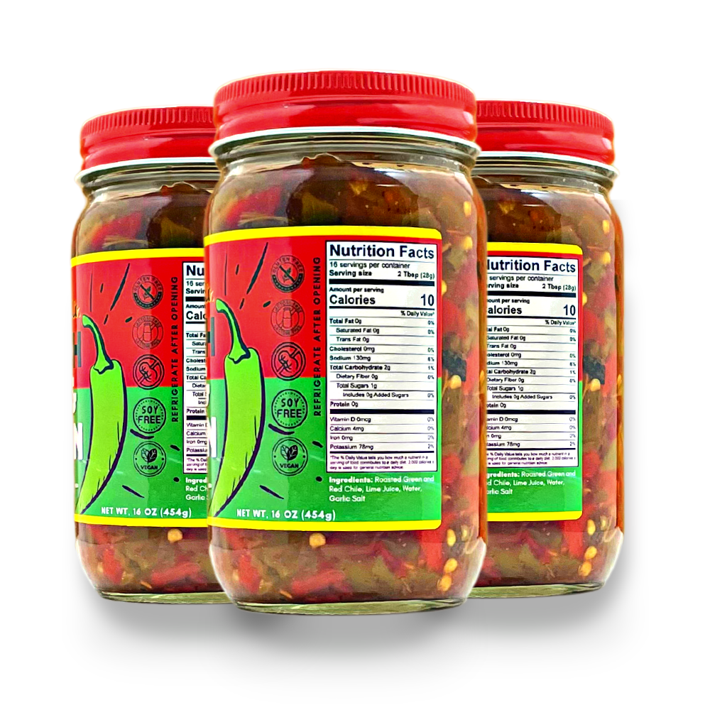 Flame Roasted Hatch Red & Green Blend | Medium Heat