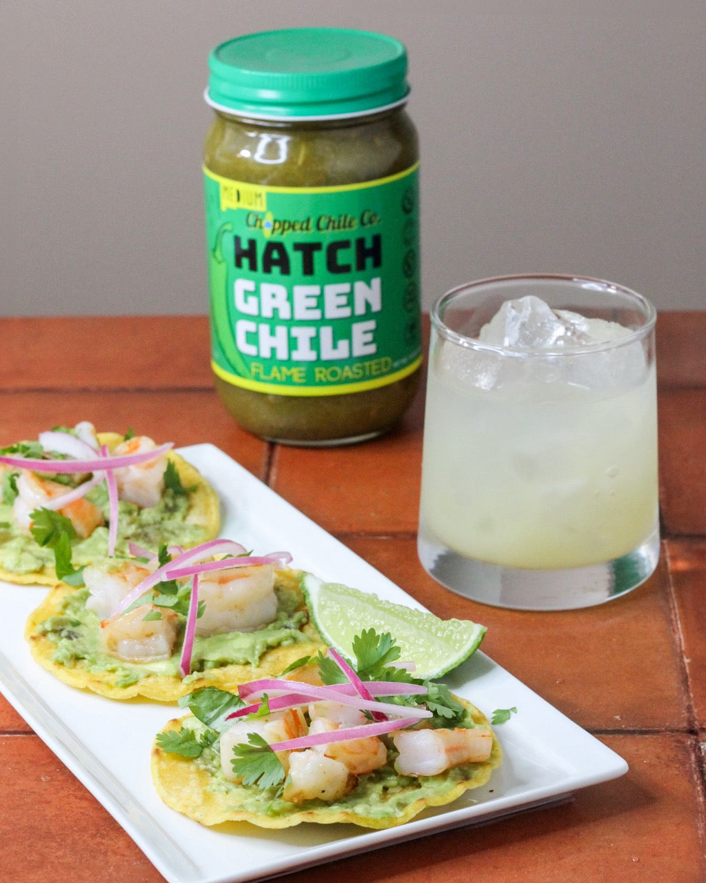 Savor the Southwest: Hatch Green Chile Shrimp Tostadas Recipe