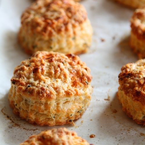 Green Chile Cheddar Biscuits