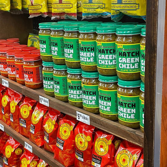 chopped chile co bulk hatch green chile on grocery store shelf
