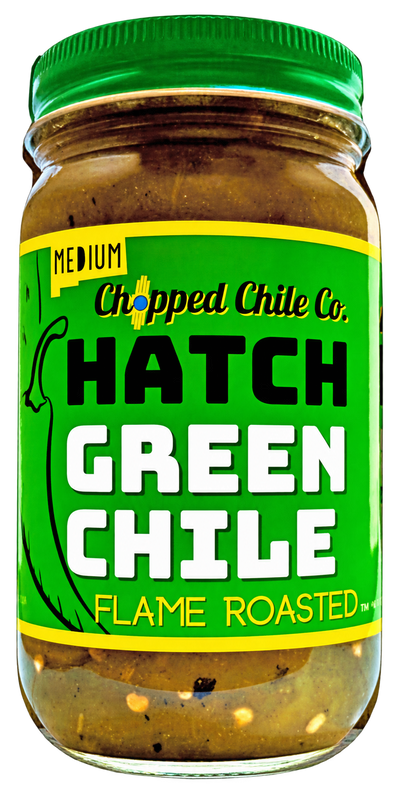 Medium green Hatch chile single 16 oz jar, transparent background